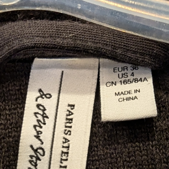 & Other Stories Black Teddy Jacket with Corduroy Pockets - Picture 7 of 12